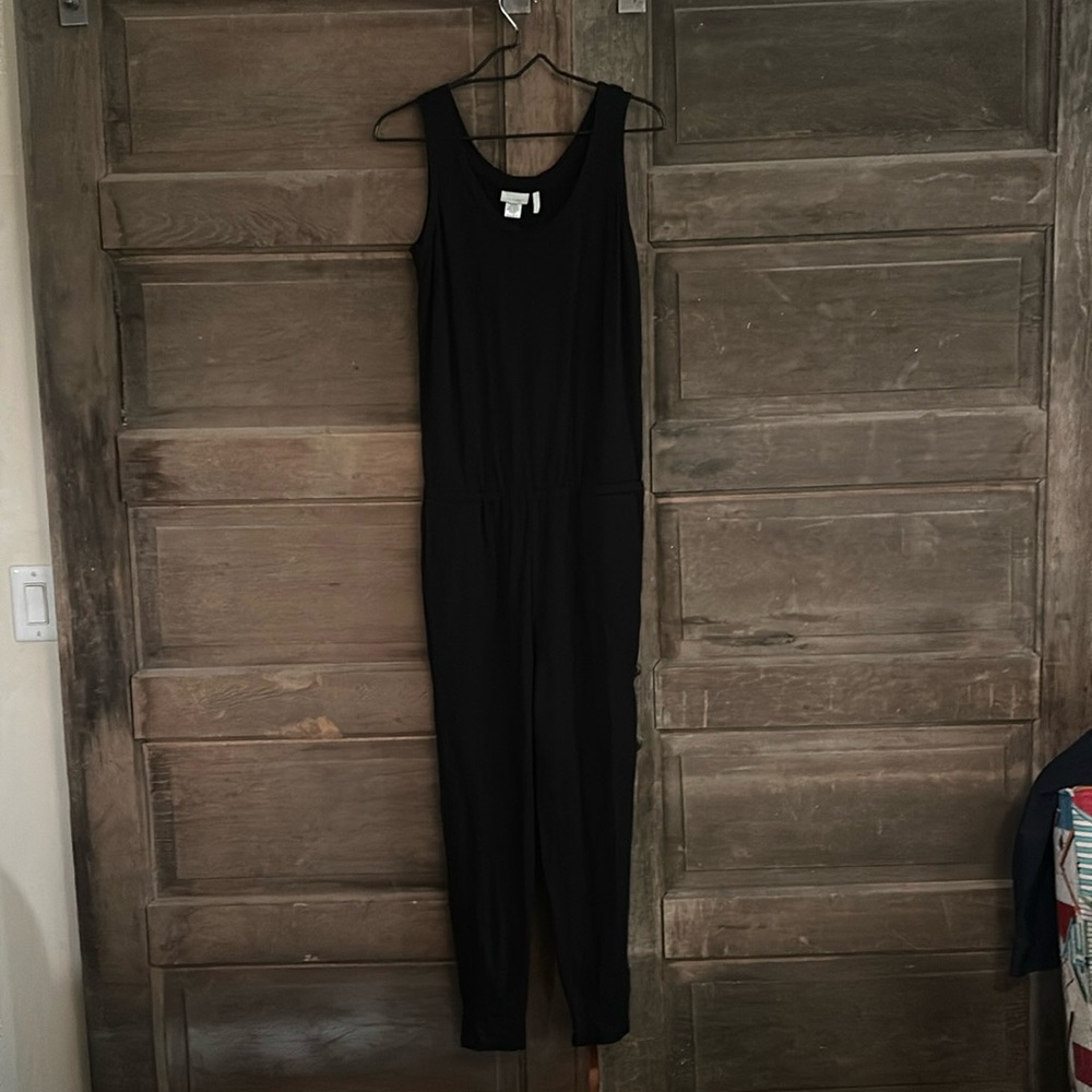 Logo loungewear Black Jumpsuit Cotton Size XXS with Pockets
